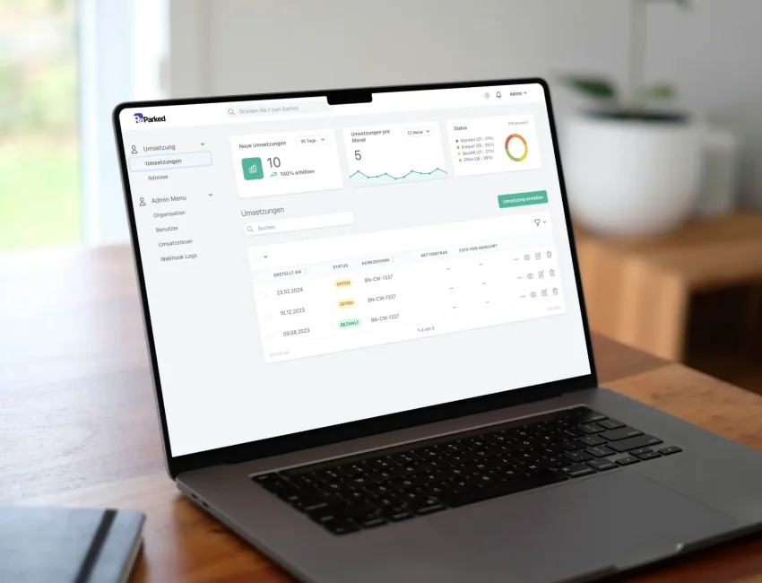 Vehicle relocation SaaS platform desktop application interface