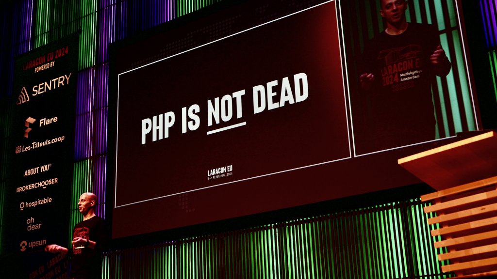 PHP is not dead - Modern PHP development illustration.