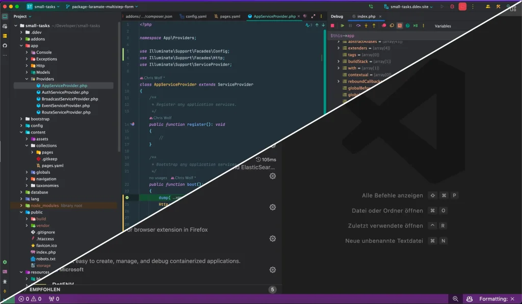 phpstorm vs vscode for web development.