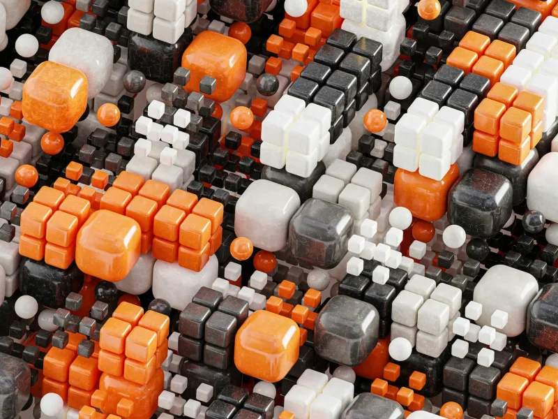 Modern office workspace with laptop and coffee setup